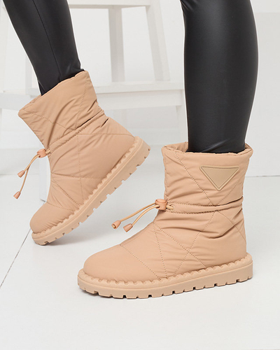 Світло-коричневі стьобані снігові чоботи Ferri