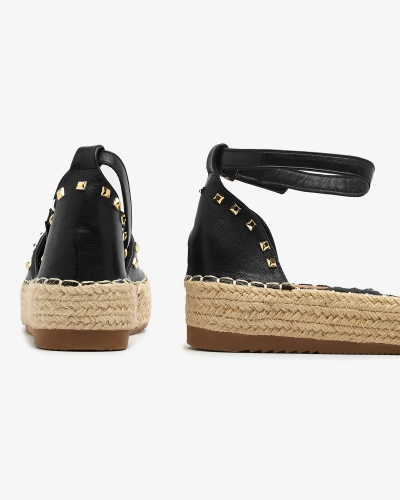 Royalfashion Schwarz Damen Espadrilles Seffc