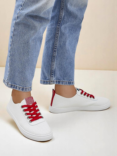 Royalfashion Damen-Ökoleder-Sneaker PureWalk