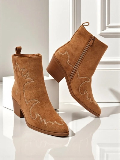 Velvet Ash Damen Cowboystiefel – mit Absatz
