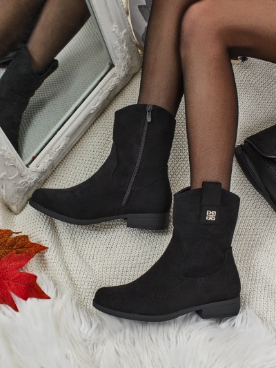 Damen Stiefeletten aus Öko-Wildleder Kelmoria