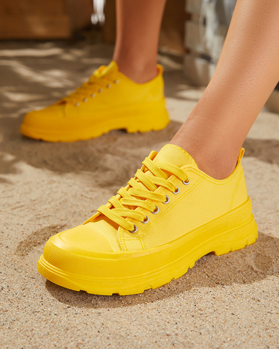 Gelbfarbene Damen-Sportsneaker Ctogi- Footwear