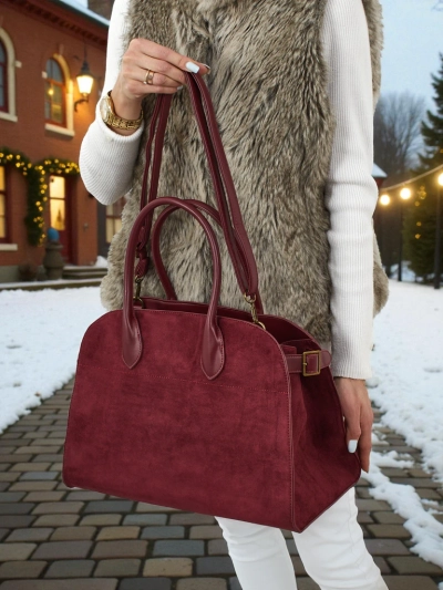 Damen Shopper Handtasche Öko-Wildleder Dorelle