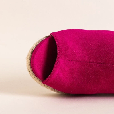 OUTLET Fuchsia Damen Keilsandalen Clowse - Schuhe