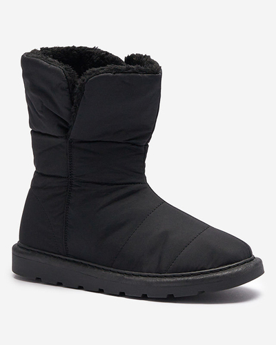Schwarze Damenstiefel a'la Schneestiefel Kalioli Footwear