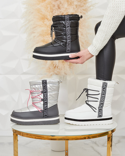 Royalfashion Schwarz Damen Schneestiefel Gepanden
