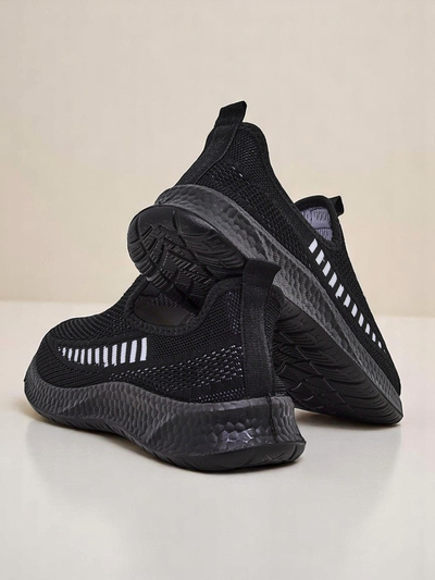 Royalfashion Damen Sport Slip-On Stoff Sneaker zum Reinschlüpfen