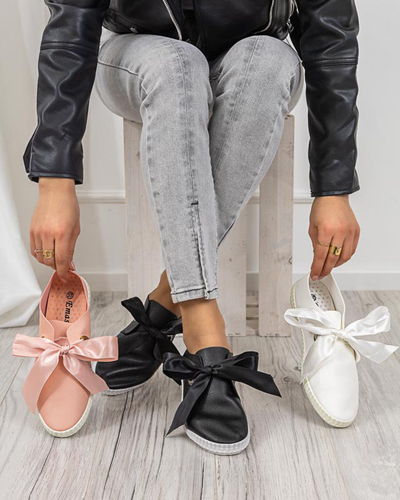 Schwarze Damen-Sneaker zum Hineinschlüpfen Samhu - Footwear