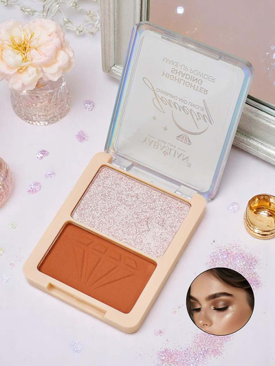 Textmarker- und Bronzer-Puderpalette