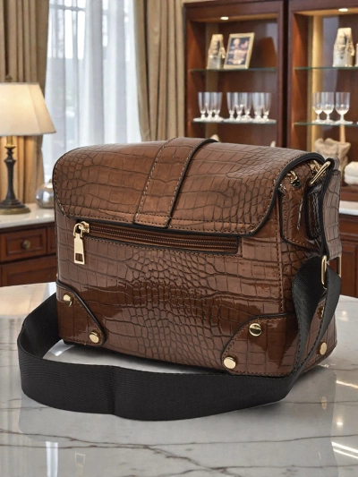 Damentasche Luna Braun Leder Elegant f\"ur jeden Tag