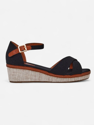 Royalfashion Damen Keilsandalen ohne Zehenteil Terrific