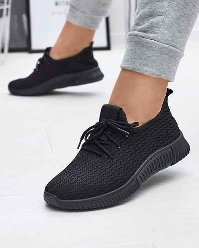 Schwarze Sportschuhe für Damen aus Stoff Vobbu- Footwear