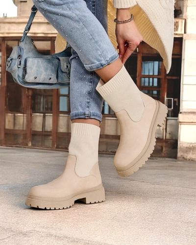Royalfashion Damen Slip-On Knöchelstiefel Dorino