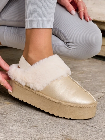 Royalfashion Kurze Stiefeletten ohne Absatz im Schneeschuh-Stil für Frauen Ebiz