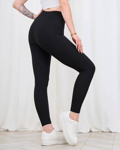 Royalfashion Schwarze isolierte Damen-Leggings