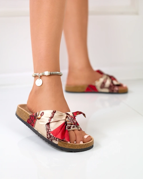 Червоні жіночі шльопанці Laneso