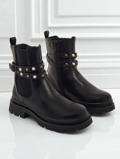 Höhere Damenstiefeletten aus Öko-Leder Pearl Mist