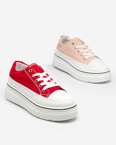 OUTLET Rote Damensneaker auf der Veritar-Plattform - Schuhe