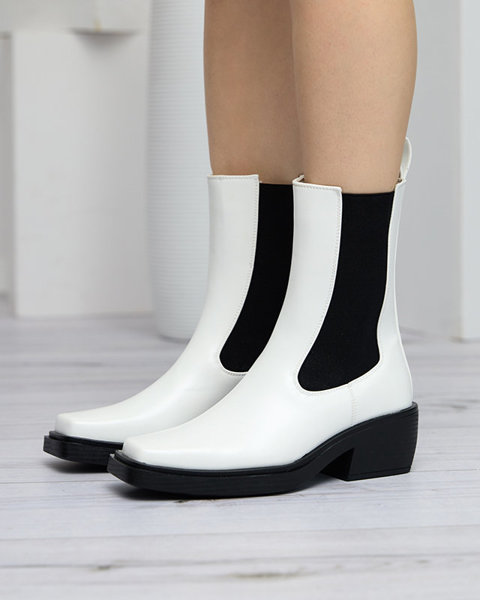 Weiße hohe Damen-Stiefel Darran - Footwear