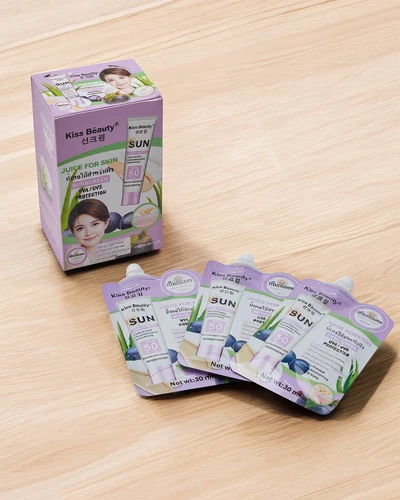 Kiss Beauty Sonnencreme 50 SPF in Sachets 30mlx10Stk