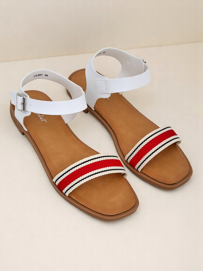 Royalfashion Damensandalen mit flacher Sohle Naya