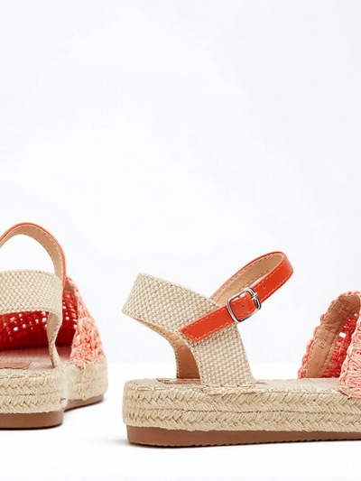 Orange Damen-Espadrilles mit durchbrochenem Triumf - Footwear