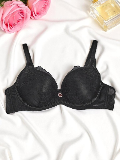 Royalfashion Damen Push-Up-BH mit Spitze Romance Push-Up