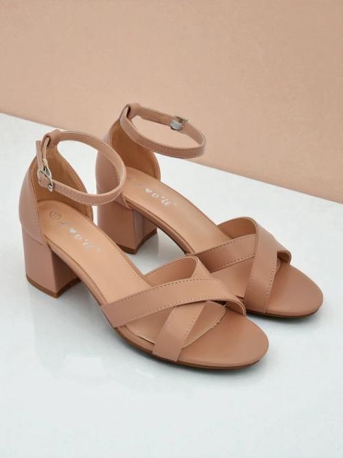 Royalfashion Жіночі босоніжки на низькому стійкому підборі Eleganza Strap