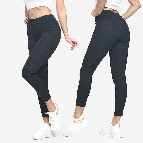 Schwarze Damen-Leggings mit Isolierung - Kleidung