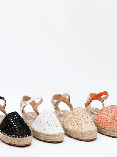 Orange Damen-Espadrilles mit durchbrochenem Triumf - Footwear