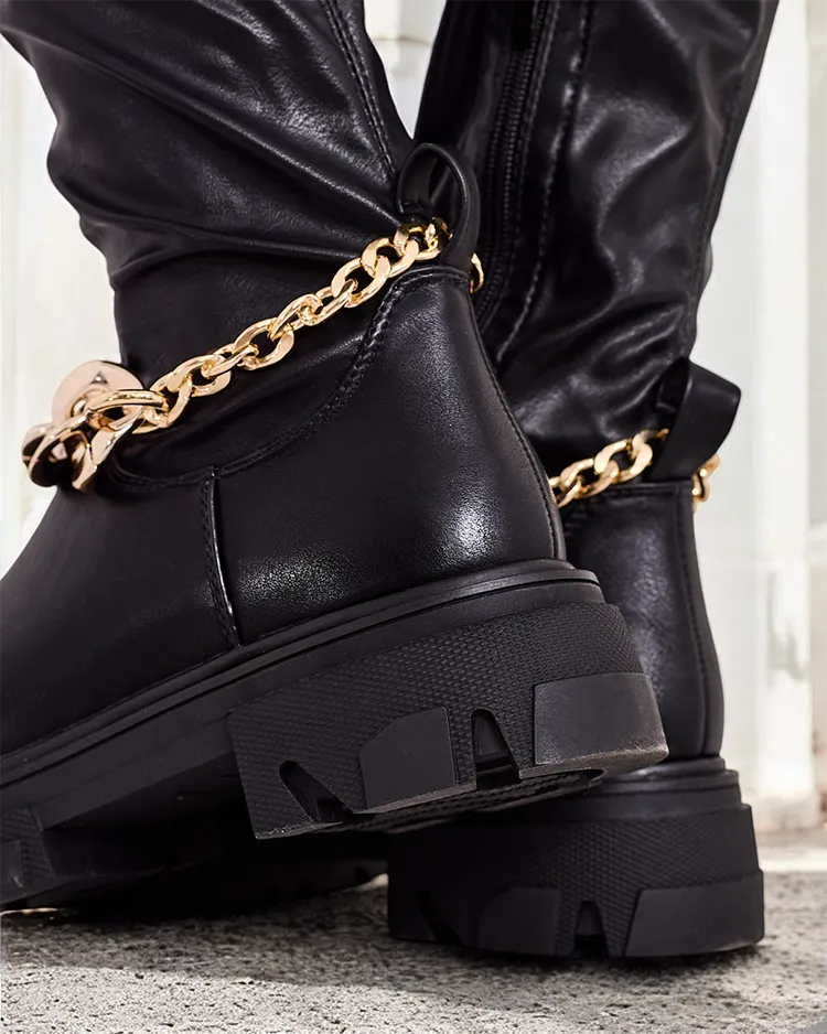 Royalfashion Damen Overknee-Stiefel Essef