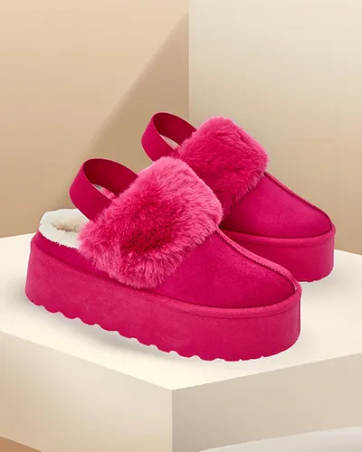 Royalfashion Kurze Schneestiefel ohne Absätze für Frauen Vromix