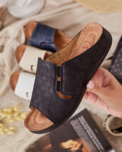 Royalfashion Damen Mino flache Sohle Flip-Flops