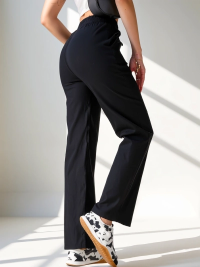 Royalfashion Weite Damenhose aus Stoff mit Baumwolle