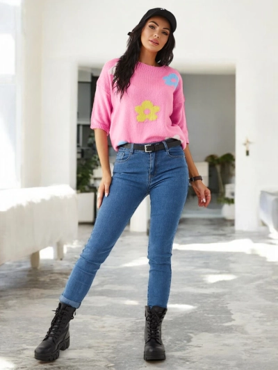 Royalfashion Damen tapered Baumwolljeans