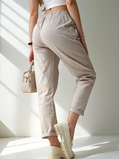 Royalfashion Einfache Damenstoffhosen
