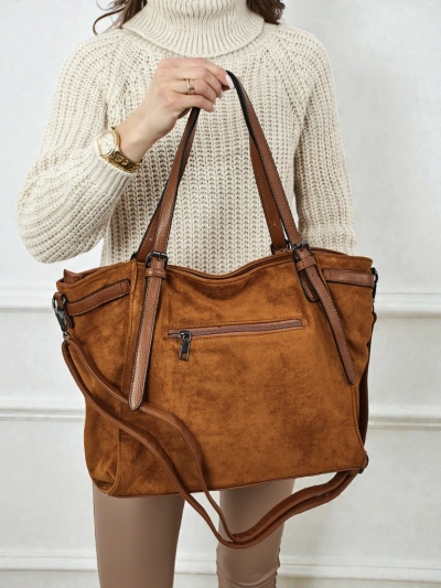 Damen Shopper Handtasche Daville aus Öko-Wildleder