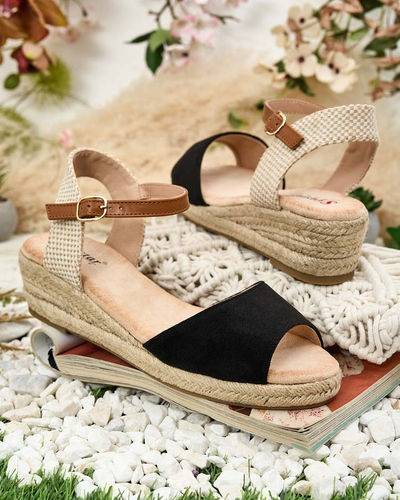 Royalfashion Damen Espadrilles auf niedrigem Absatz Osintale
