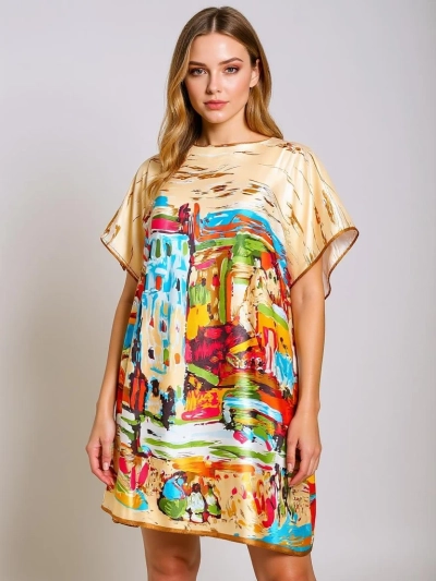 Pareo Melodia Venezia von Royalfashion – farbenfrohes Pareo in Knielänge aus Polyester