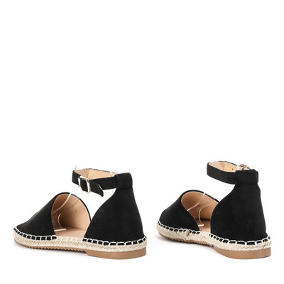 Schwarze Espadrilles mit Royal-Schnitt - Schuhe