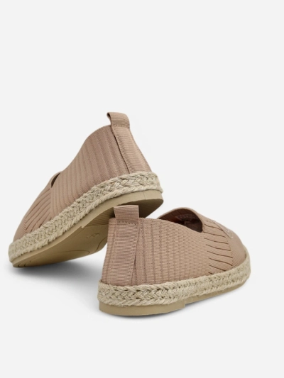 Damen Espadrilles Callisto hellbraun flacher Absatz ökologisches Leder
