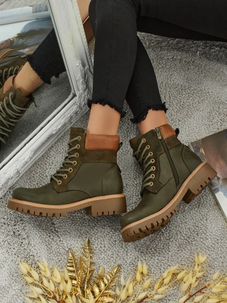 Damen Trapper Stiefeletten Maestroe