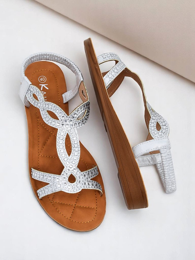 Royalfashion Damen-Sandalen mit dekorativen Riemen Lola Grace