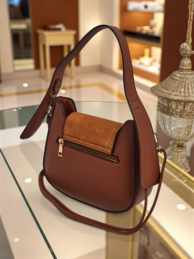 Kleine Damenhandtasche aus Öko-Leder Golden Whisper