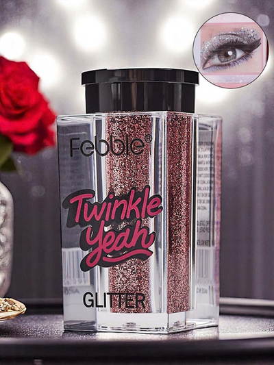 Twinkle Yeah Hellrosa Gesichts- und Körperglitzer