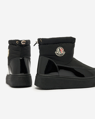Royalfashion Damen-Schneestiefel in schwarzer Farbe Ademra