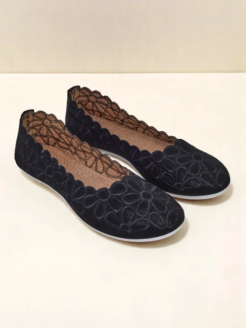 Жіночі квіткові балетки Royalfashion Magerro