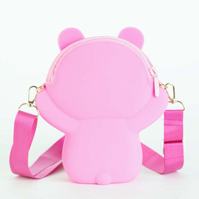 Lila und rosa Teddybär-Handtasche - Accessoires