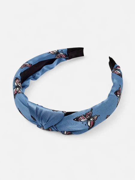 Royalfashion Haarreif mit Karomuster und Schmetterlingen Butterfly Weave