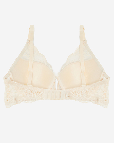 Beige Spitzen-BH für Damen - Unterwäsche